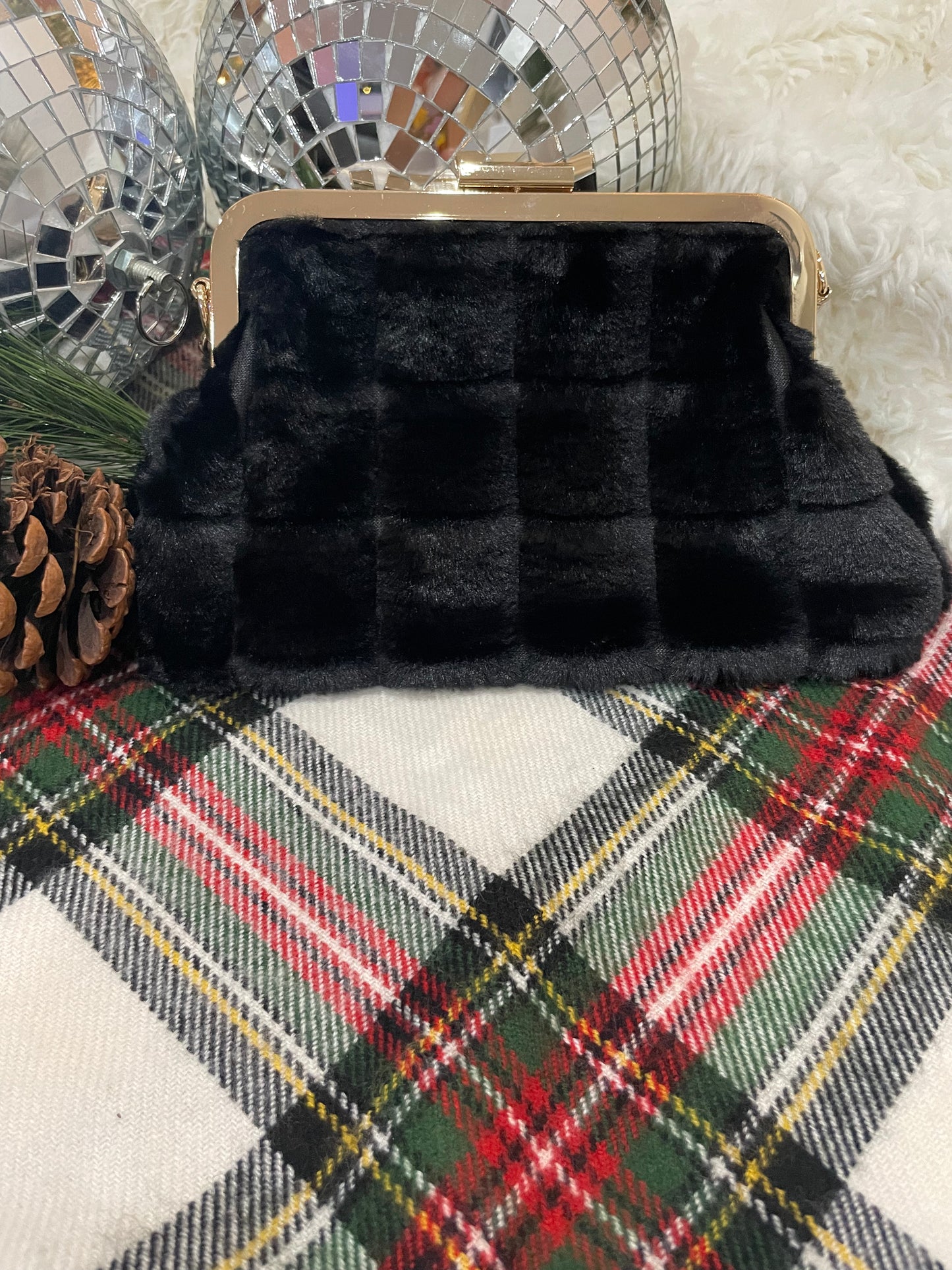 Furry Clasp Bag
