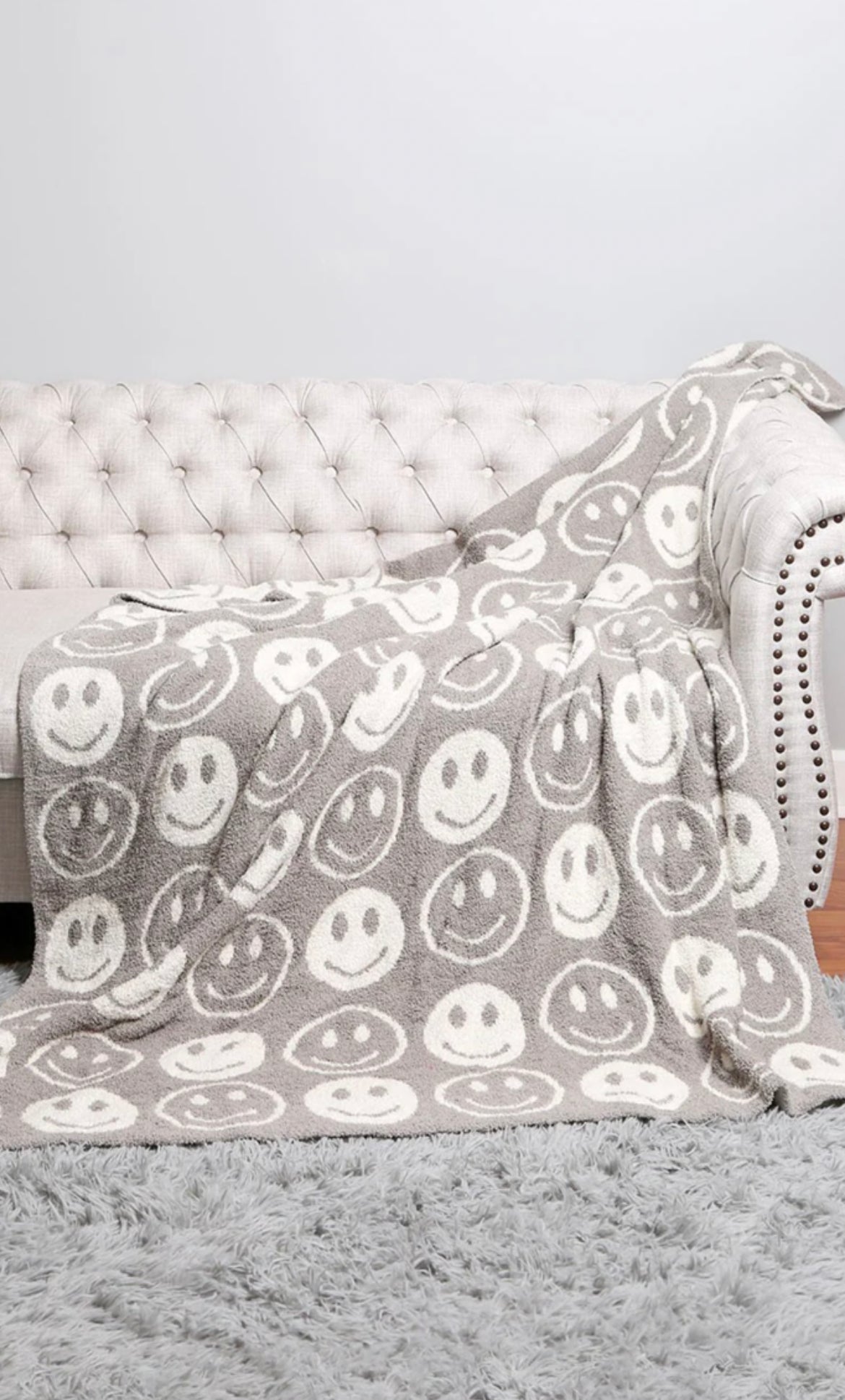 Smiley Face Cozy Throw