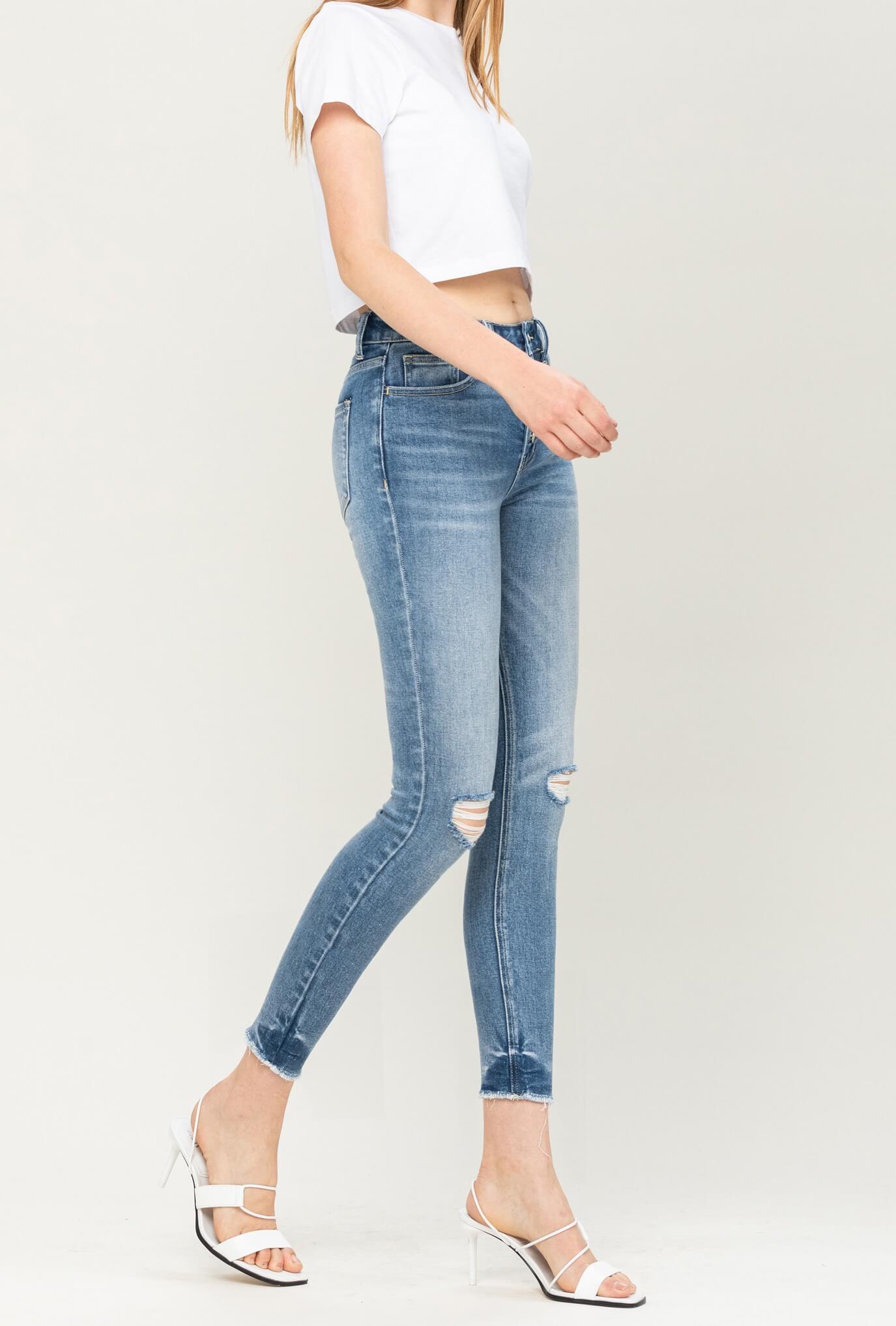 The Indi High Rise Button Up Jeans