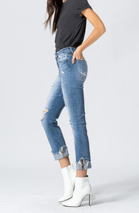 The Donna High Rise Cuffed Jean