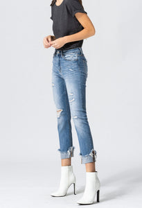 The Donna High Rise Cuffed Jean