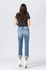 The Donna High Rise Cuffed Jean