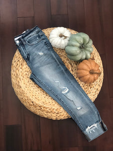 The Donna High Rise Cuffed Jean