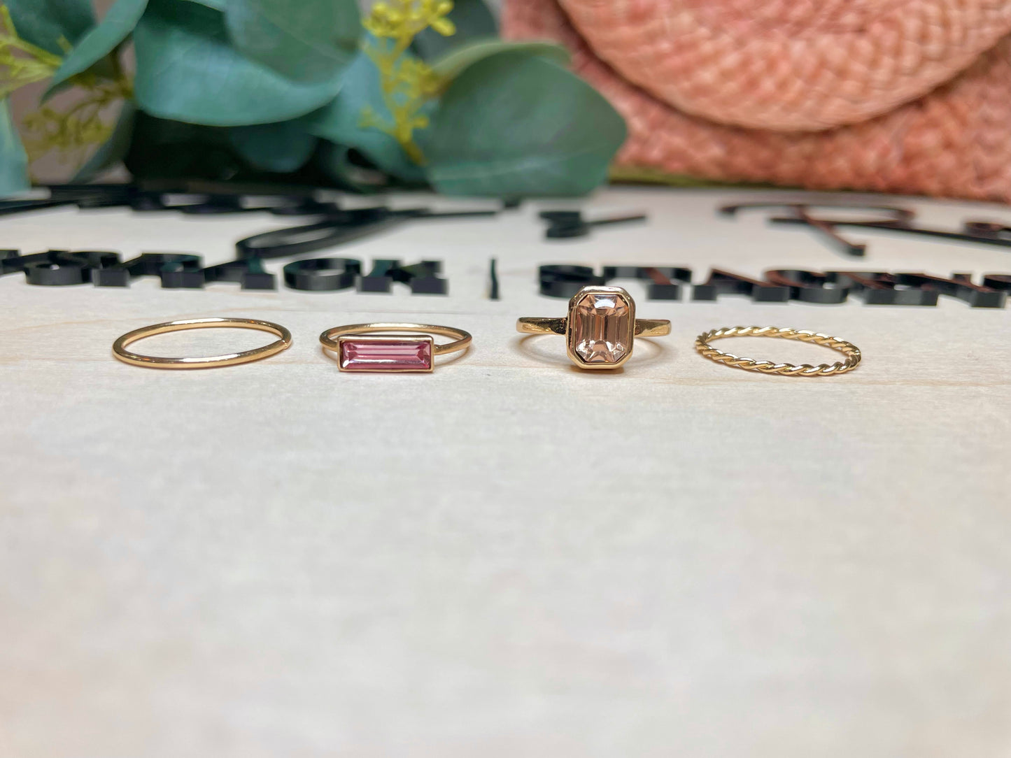 Rosé Ring Set