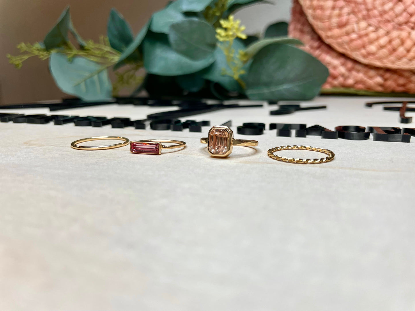 Rosé Ring Set